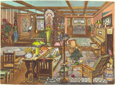 "California Mission Style" -sisustus tekijältä Perkins Harnly