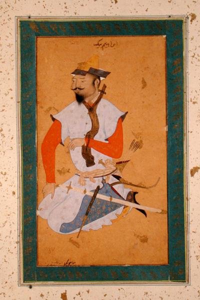 Isang Turkoman Prisoner of the Mughals, mula sa Large Clive Albumfinn tekijältä Persian School
