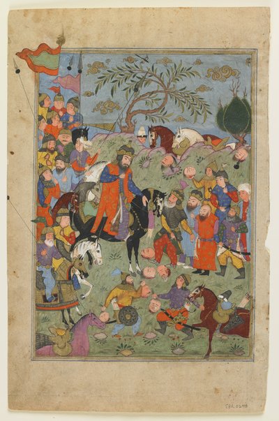 Taistelukohtaus Shahnamasta tekijältä Persian School