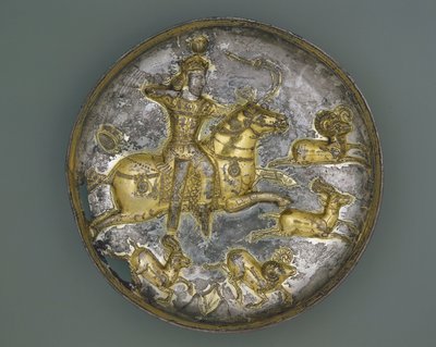 Kulho, Iran, Sasanian aika, 4.-5. vuosisadat (hopeaa ja kullattua) tekijältä Persian School