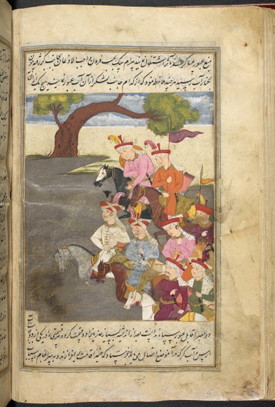 Tai. 3248, f. 55v Shah Ismail and the qizilbash, "History of Shah Isma