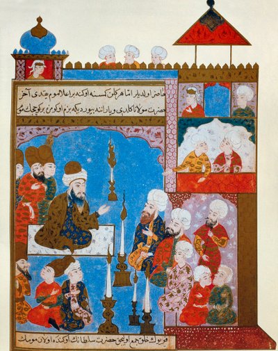 Rumis-kynttilä palaa edelleen, 1500-luvun lopulla tekijältä Persian School
