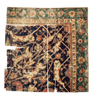 Tabrizin medaljonkimaton fragmentti, Luoteis-Persia, 1500-luvun puoliväli tekijältä Persian School