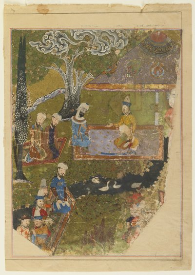 Timur järjestää audienssin noustaessaan valtaistuimelle Balkhissa vuonna 1436 tekijältä Persian School
