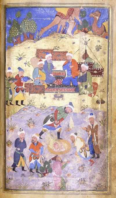 Yusuf on pelastettu kuopasta, n. 1492-3 tekijältä Persian School