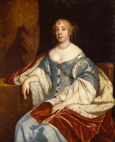 Anne Lady Riversin muotokuva (öljy kankaalle) tekijältä Peter (studio of) Lely