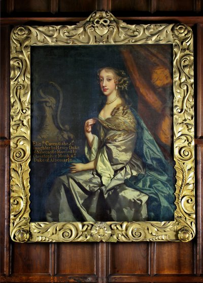 Lady Elizabeth Cavendishin, Albemarlen herttuattaren ja myöhemmin Montagun herttuattaren muotokuva (öljy kankaalle) tekijältä Peter (studio of) Lely
