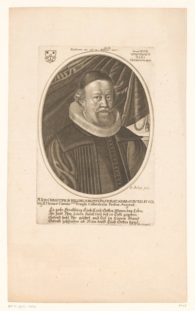 Johann Christoph Schillingin muotokuva tekijältä Peter Aubry (II)