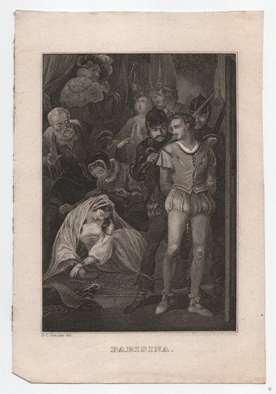 Parisina, n. 1850 (kaiverrus) tekijältä Peter Carl Geissler