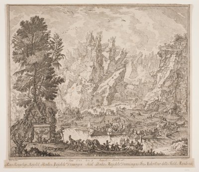 Anno 1733 9. elokuuta Hänen Kuninkaallinen Majesteettinsa Hänen Majesteettinsa Kuningatar ja Hänen Majesteettinsa Kuningattaren Lady Äiti matkustivat tämän kentän Mansseidetin yli tekijältä Peter Cramer