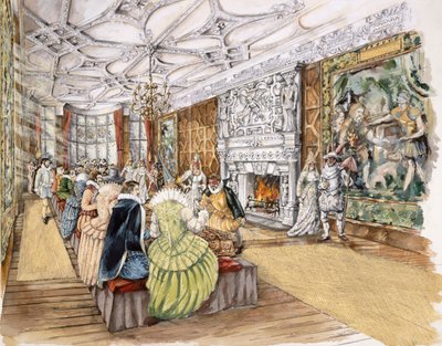 Berry Pomeroyn linna, c1600, c1990-2010 tekijältä Peter Dunn