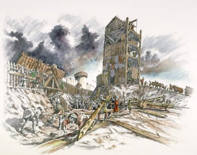 Doverin linnan piiritys, 1216, 1990-2010 tekijältä Peter Dunn