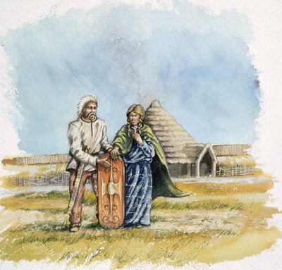Rautakauden mies ja nainen, 400 eKr., 1990-2010 tekijältä Peter Dunn