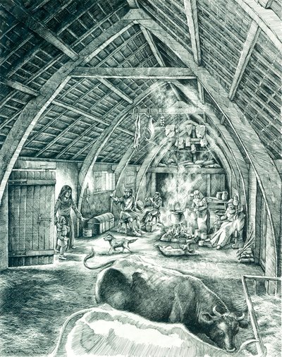 Keskiaikainen talonpoikatalo, 1200-1400-luku, 1980-2010 tekijältä Peter Dunn