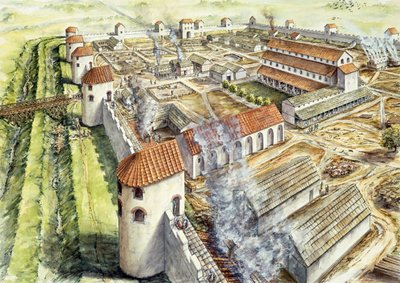 Portchesterin linna, AD345, 1990-2010 tekijältä Peter Dunn