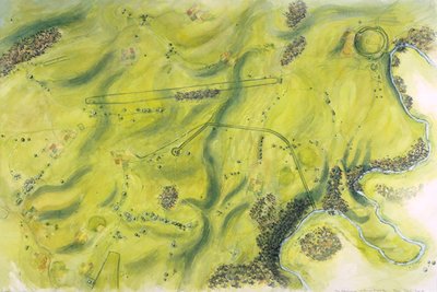 Stonehengen maisema, 1600-luku eKr., 1990-2010 tekijältä Peter Dunn