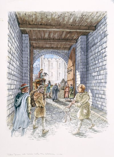The Castle Gatehouse, Old Sarum, Wiltshire, c1130, 1994 tekijältä Peter Dunn