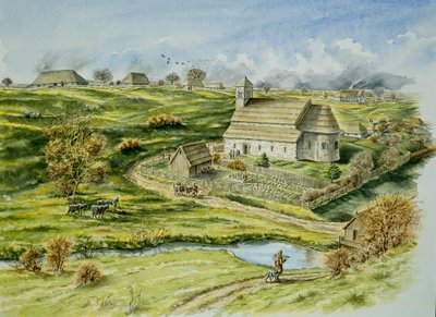 Wharram Percy Medieval Village, 1100-luvun loppu, 1990-2010 tekijältä Peter Dunn
