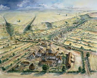 Wharram Percy Medieval Village, 1100-luvun loppu, 1990-2010 tekijältä Peter Dunn