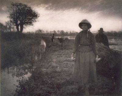 Poling the Marsh Hay, Life and Landscape on the Norfolk Broads, 1886 tekijältä Peter Emerson und Thomas Goodall