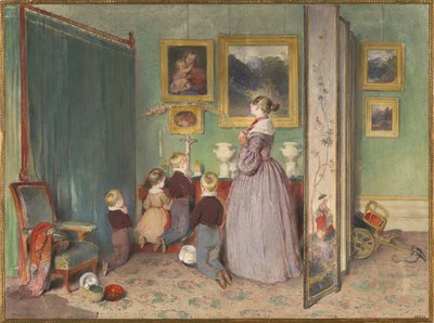 Iltarukous arkkiherttuatar Sophie lasten kanssa, 1839 tekijältä Peter Fendi