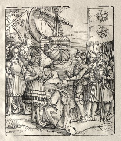 Maximilian tekee rauhan Henry VII:n kanssa. tekijältä Peter Flötner