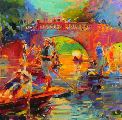 Punts, Clare Bridge tekijältä Peter Graham (Contemporary)