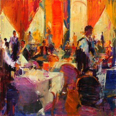 Savoy Days (öljy kankaalle) tekijältä Peter Graham