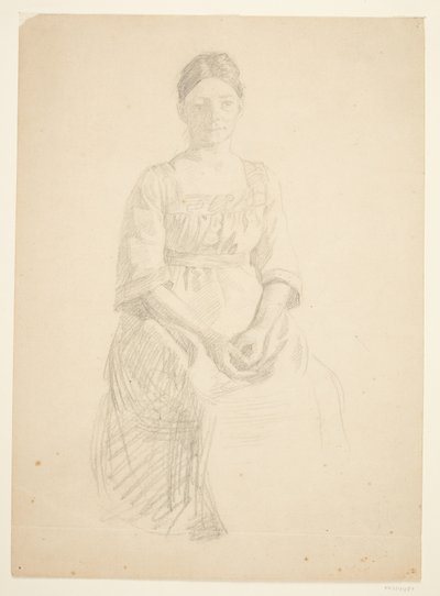 Taiteilijan vaimo istuu mallina rouva Thora Karl Madsenin muotokuvassa maalaukseen: Faaborgin museon avajaiset (1910-11) tekijältä Peter Hansen