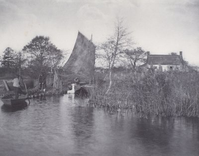 A Broadmanin mökki, n. 1885 (platinaprintti) tekijältä Peter Henry Emerson