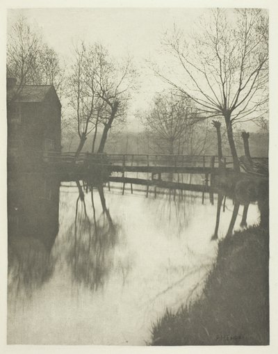 Jalkasilta lähellä Chingfordia tekijältä Peter Henry Emerson