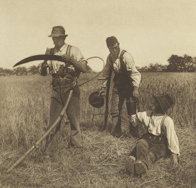 In the Barley-Harvest, Suffolk, 1888 (syväpaino) tekijältä Peter Henry Emerson