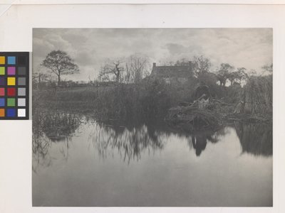 Quanting The Gladdon (platinaprintti alkuperäisessä telineessä) tekijältä Peter Henry Emerson