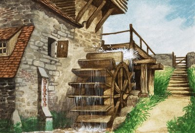 Vanha vesimylly puron varrella tekijältä Peter Jackson