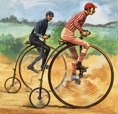 Olipa kerran... Polkupyörät kautta aikojen. Penny Farthing tekijältä Peter Jackson