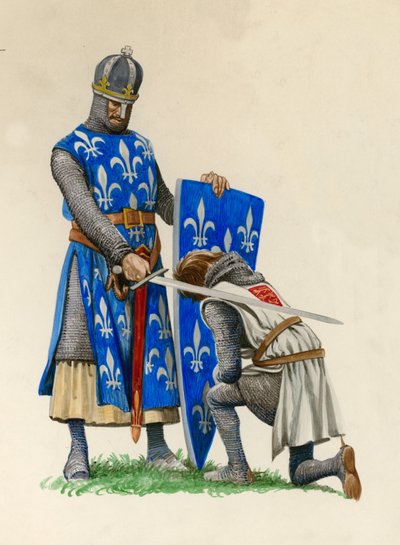 Prinssi Richard, tuleva Richard Leijonasydän, jonka Ranskan kuningas Ludvig valitsi ritariksi tekijältä Peter Jackson