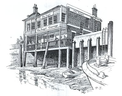 The Angel, Bermondsey, Lontoo (muste paperille) tekijältä Peter Jackson