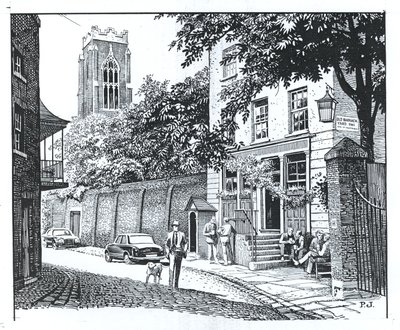 Grenadieri, Wilton Row, Belgravia (muste paperille) tekijältä Peter Jackson