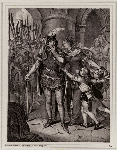 Johannes Sokainen, Böömin kuningas (kaiverrus) tekijältä Peter Johann Nepomuk Geiger