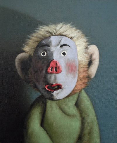 Apina siannaamiossa, 2005 tekijältä Peter Jones
