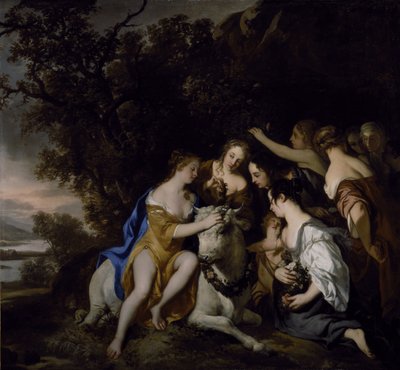 Europan raiskaus (öljy kankaalle) tekijältä Peter Lely