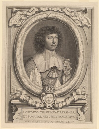Ludvig XIV tekijältä Peter Ludwig van Schuppen after Wallerant Vaillant
