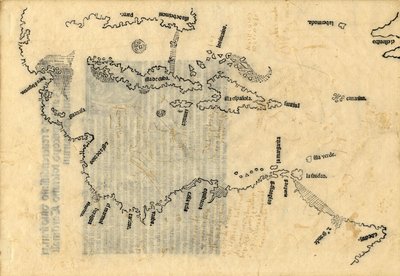 Karibianmeren kartta tekijältä Peter Martyr d