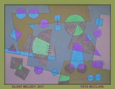 HILJAINEN MELODIA, 2017, AKRYYLI PAPERILLE tekijältä Peter McClure