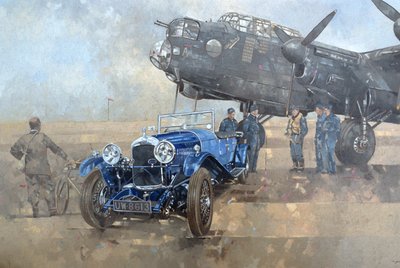 Able Mable ja Blue Lagonda (öljy kankaalle) tekijältä Peter Miller
