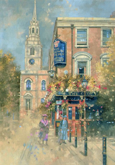 Crown Tavern, Clerkenwell, 2000 (öljy kankaalle) tekijältä Peter Miller