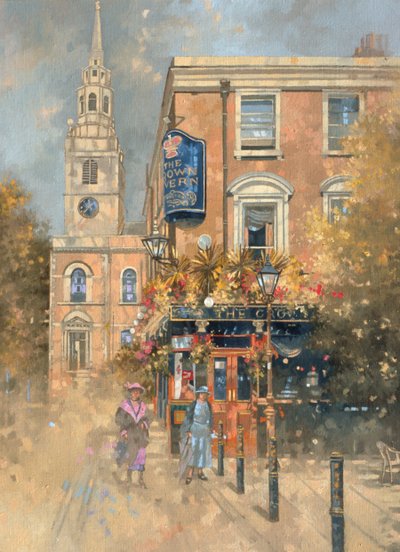 The Crown Tavern - Clerkenwell (öljy kankaalle) tekijältä Peter Miller