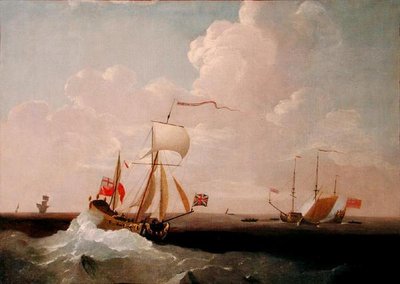 Royal Yacht (öljy kankaalle) tekijältä Peter Monamy