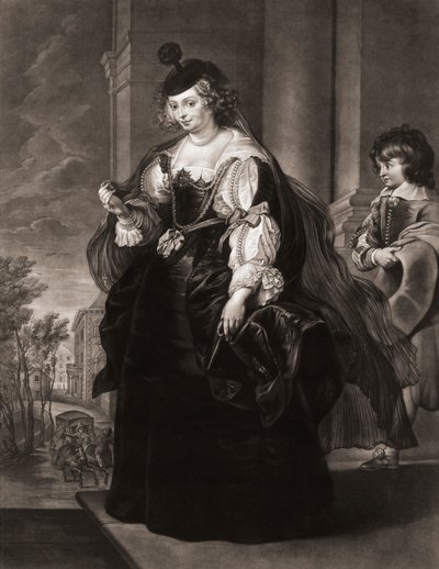 Helena Fourment tai Helene Fourment. Muotokuva. tekijältä Peter Paul (after) Rubens