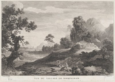Näkymä Birminghamin kylästä, n. 1755, n. 1755. tekijältä Peter Paul Benazech